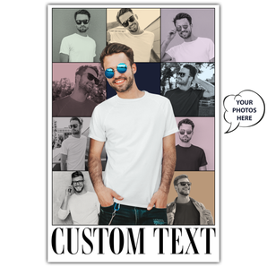 Custom Eras Tour Retro Vintage 90s Poster: Personalized with Your Photos | Unique Gifts for Her and Him | Ideal Gift For Couple