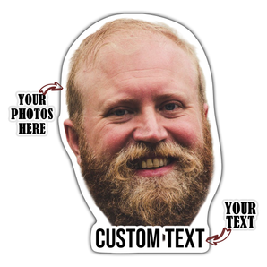 Custom Face Stickers: Personalized with Your Own Photos for Laptop, Water Bottle, Phone, Case Decor - Unique Gift Idea